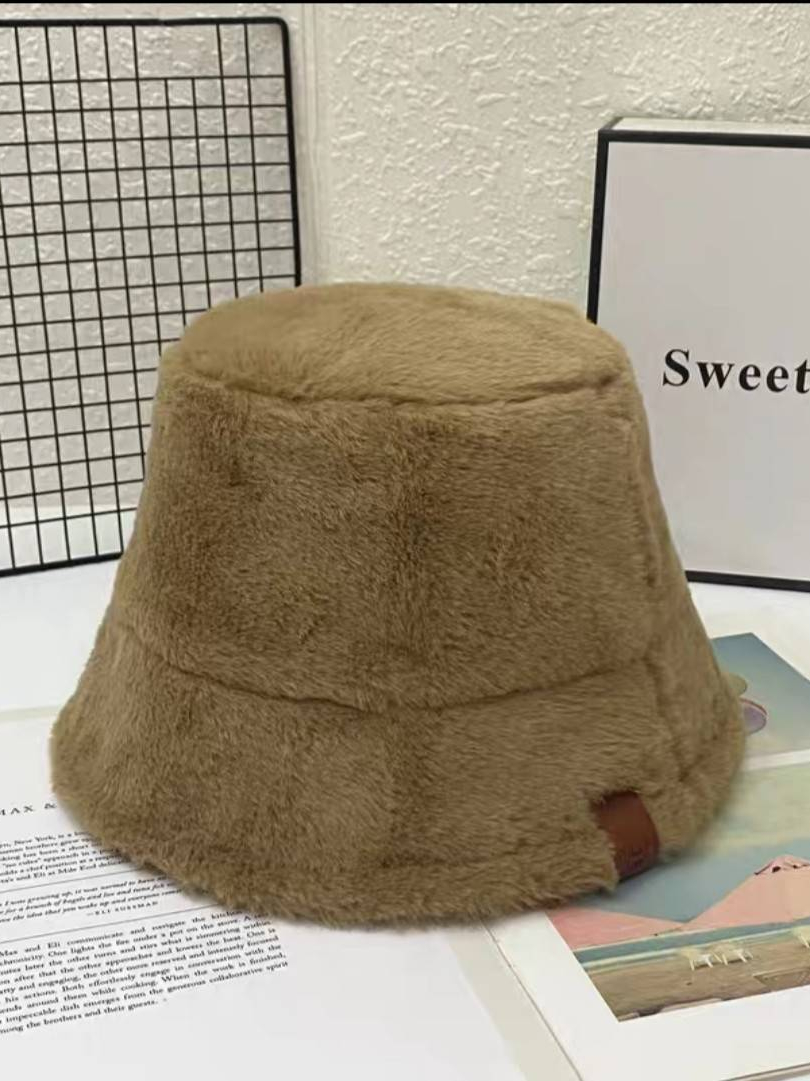 cmd-หมวกทรงบัคเก็ต-กันหนาว-ขนเทียมนุ่มอุ่นสไตล์เกาหลีใช้งานดีคุณภาพสูงพร้อมส่งจากไทย