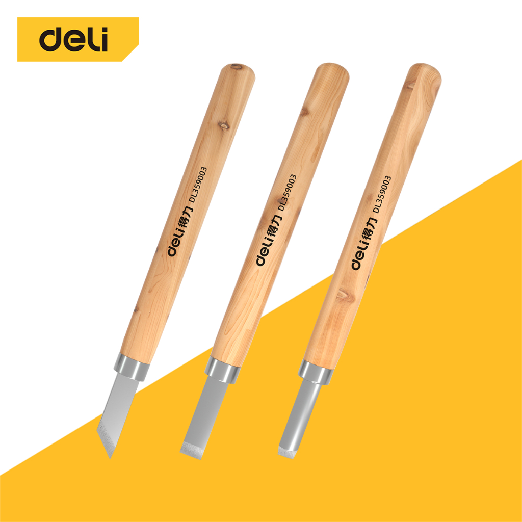 deli-ชุดมีดแกะสลัก-มีดแกะสลักไม้-อาหาร-ตกแต่งงานไม้-งานแกะสลัก-3เล่ม-6เล่ม-ชุดเครื่องมือ-carving-knife
