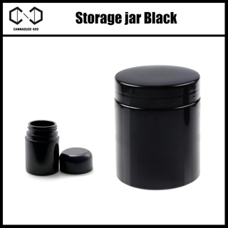 กระปุกดำ กันแสง ขนาด 4 Oz สามารถใส่ดอกได้ 3.5 กรัม Storage Jar Uv shield Uv jar กระปุกโหล ฝาแบน / ฝากลม Child resistant