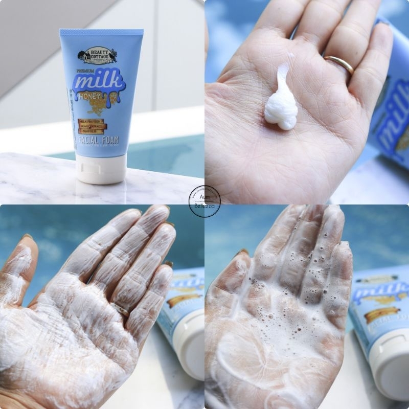 โฟมล้างหน้า-premium-milk-honey-facial-foam