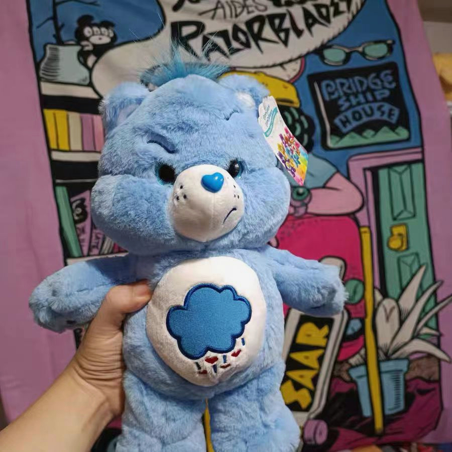 จัดส่งทันที-แคร์แบร์-care-bears-ตุ๊กตา-แคร์แบร์-ตุ๊กตาหมี-care-bear-ขนาด-27cm-grumpy-cheer-cheer-bear