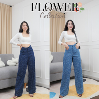 BOWbeautyofwear l FLOWER JEANS PANTS