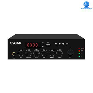 GYGAR AMP-GA120D เพาเวอร์มิกเซอร์ 120 วัตต์ 70V/100V &amp; 4-18 โอห์ม พร้อม USB และ Bluetooth
