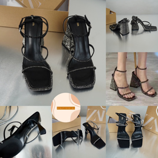 code 708 2077-1 รองเท้าส้นสูง Zara งานคริสตัลวิบวับสวยมาก