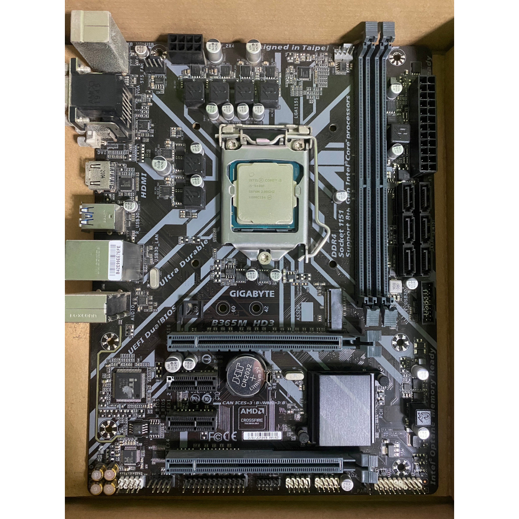 MAINBOARD 1151V2 GIGABYTE B365M HD3 + CPU I5 9400f Shopee Thailand