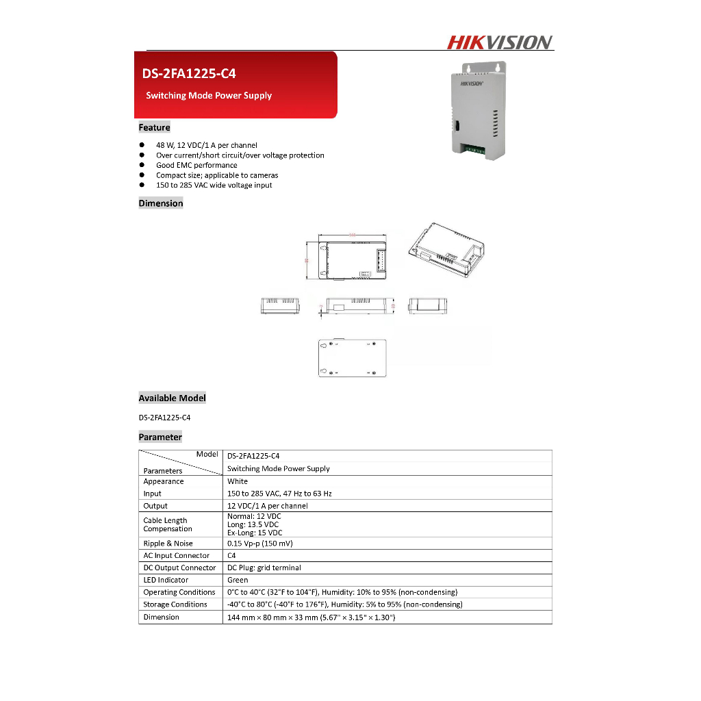 hikvision-switching-power-supply-รุ่น-ds-2fa1205-c8-8port-ds-2fa1225-c4-4port-สำหรับกล้องวงจรปิด-รับประกัน-1-ปี