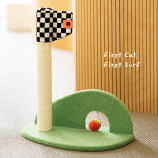 Cat golf เสาลับเล็บรูปสนามกอล์ฟ มาพร้อมของเล่นลูกบอลเชือก ที่ลับเล็บแมว เสาลับเล็บแมว ของเล่นแมว ลูกบอลเชือก บอลลับเล็บ