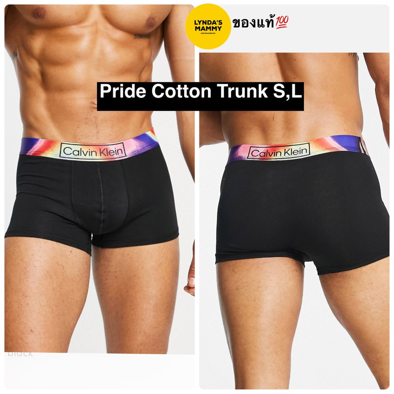 พร้อมส่ง-กางเกงชั้นในชาย-calvin-klein-pride-cotton-trunk-ของแท้