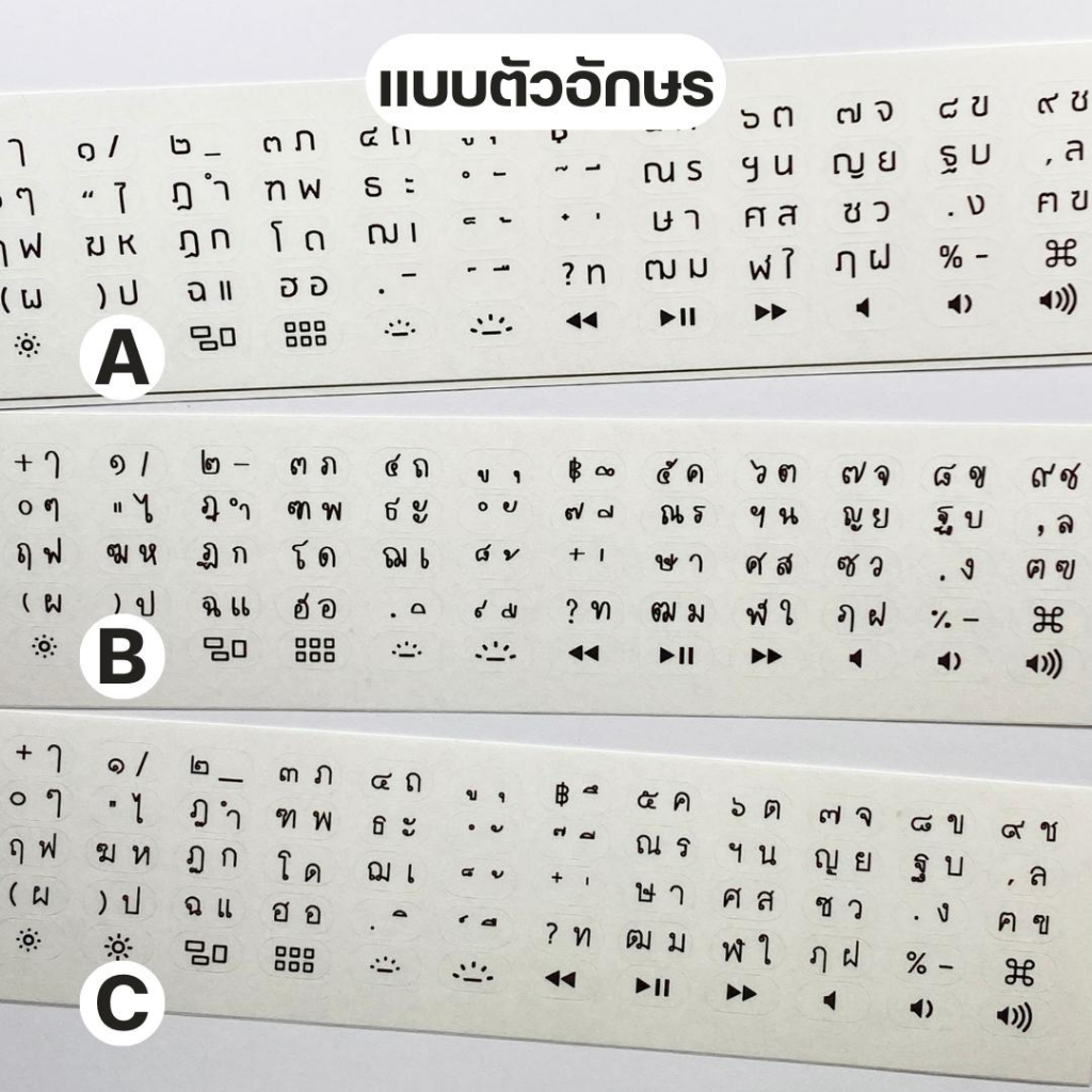 ภาพสินค้าพร้อมส่งจากไทย  สติ๊กเกอร์ติดคีย์บอร์ดภาษาไทย สำหรับติดแป้นพิมพ์คีย์บอร์ดหรือคีย์แคป keycap จากร้าน jajanichaphat บน Shopee ภาพที่ 3