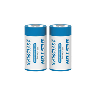 ถ่านชาร์จ BESTON RCR123A 650mAh 2 ก้อน คุณภาพสูง ราคาถูก