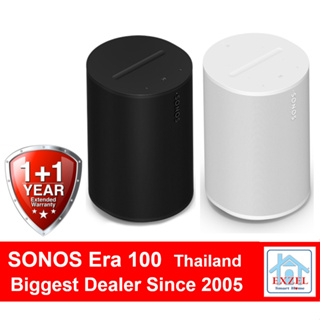 Sonos Era 100 : 1Yr + 1 Extra Yr Warranty | Fast 1 Day Ship from Bangkok | Smart Wireless Speaker, Black / White Era100