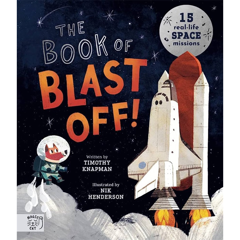 หนังสือเด็ก-the-book-of-blast-off-ภาษาอังกฤษ-the-little-book-of-joy-slow-down-magic-cat-children-space-english