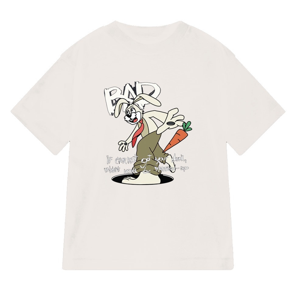 ฺbad-example-bunny-carrot-t-shirt-แบดเอ็กแซมเพิล-เสื้อยืดโอเวอร์ไซส์-สกรีนลาย
