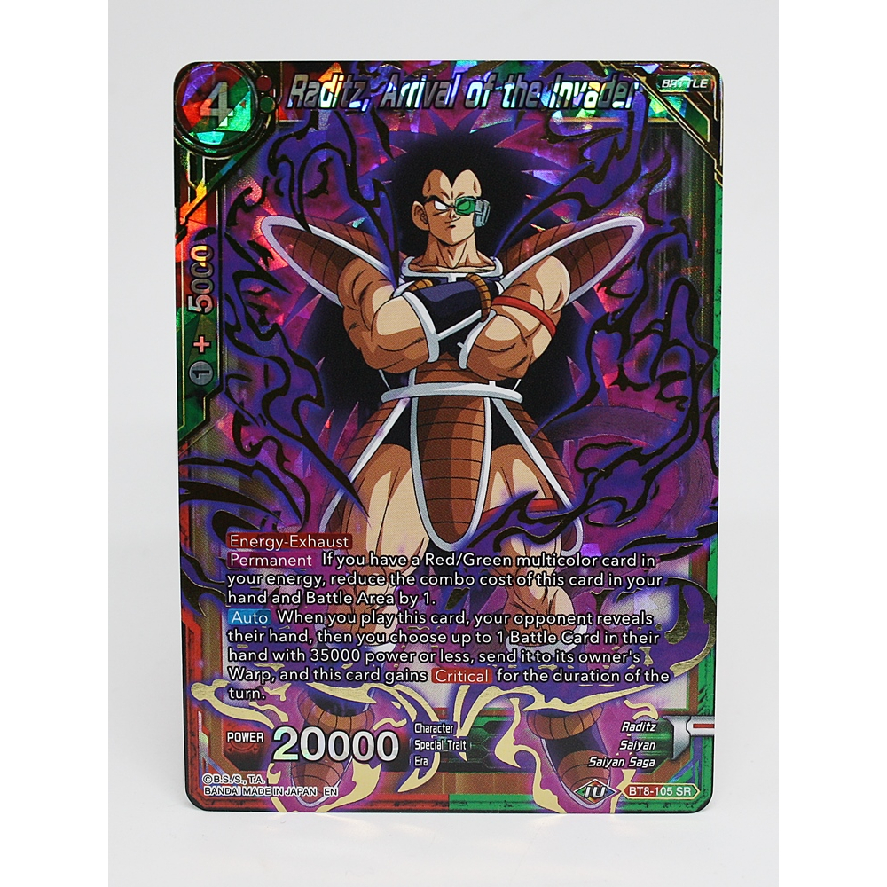 การ์ดดราก้อนบอล Dragon Ball Super Card [BT8-105 SR] Raditz, Arrival of ...