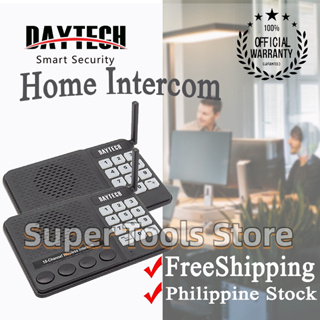 🚚จัดส่ง1-2วัน🚚 Daytech Intercom ระบบอินเตอร์คอมสำนักงานไร้สายแบบสองทางเรียลไทม์ 1KM 10 ช่องสำหรับบ้าน/สำนักงาน CI02