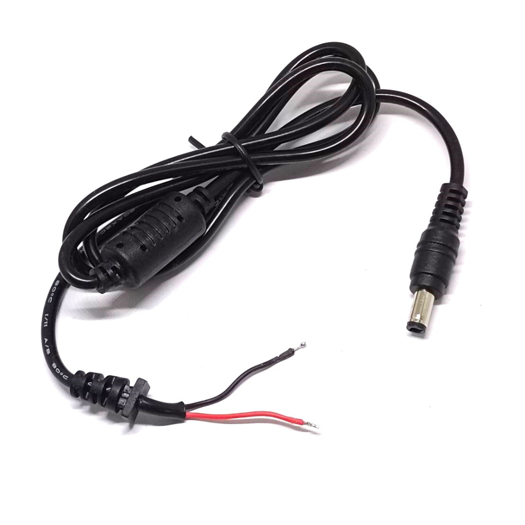 สายไฟ-dc-ยาว-90cm-หัวขนาด-5-5x2-5mm-power-supply-plug-connector-with-cable-ใช้ซ่อม-adapter