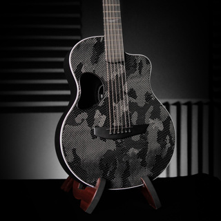 กีตาร์คาร์บอนไฟเบอร์ McPherson Touring Camo White / Gold Hardware ALL CARBON กีต้าร์โปร่ง กีตาร์ Acoustic Guitar