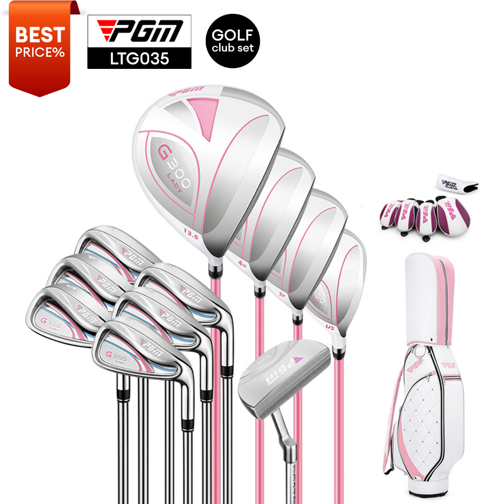 [11GOLF] ชุดไม้กอล์ฟ ผู้หญิง สีชมพู PGM LTG035 Women's Golf Club Set