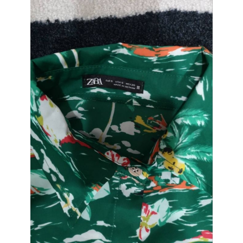 zara-เสื้อเชิ้ตผ้าชีฟอง