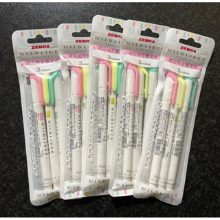 ZEBRA Mildliner 3-color set markers