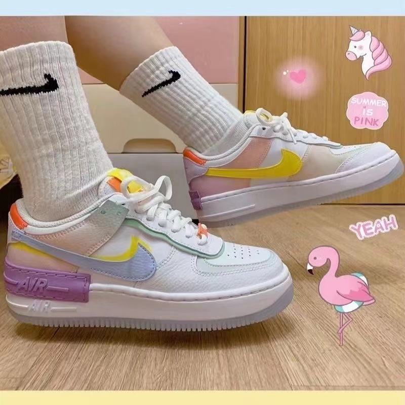 มี-9-สี-nike-air-force-1-shadow-candy-รองเท้าลำลอง-รองเท้ากีฬา-สีน้ำเงิน