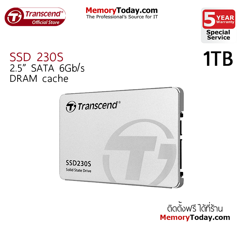 Transcend SSD 230s SATA-III 6Gb/s 1TB (TS1TSSD230S) | Shopee Thailand