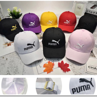 หมวกแก๊ปเบสบอล ปัก PUMA (มี 9 สี)หมวกกันแดด หมวกกีฬา.