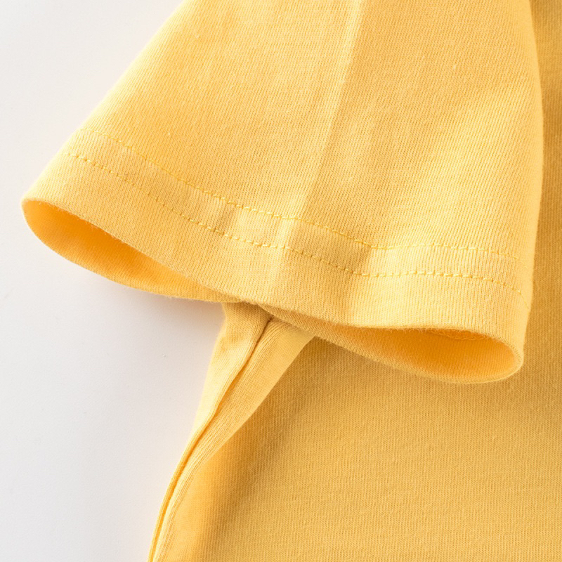 27kids-เสื้อยืดเด็ก-9493-แก๊งน้องหมา-สีเหลือง