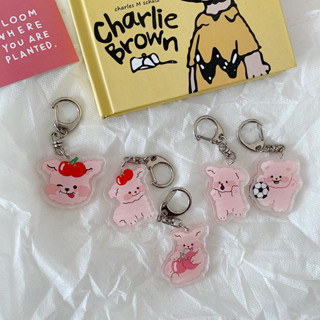 (พร้อมส่ง🐶) Ins puppy cute พวงกุญอะคริลิค พวงกุญแจน่ารัก