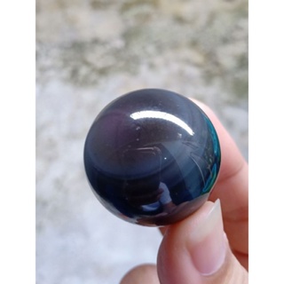 ออบซิเดียน | Obsidian 🖤 #Obs3#Rainbow Obsidian แฟลชม่วง 🌈 
ขนาด 3 cm