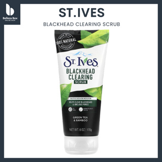St.Ives Blackhead Clearing Facial Scrub (Green Tea & Bamboo) สครับผิวหน้า จบทุกปัญหาสิวเสี้ยน