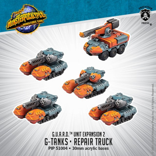 🔥มีของพร้อมส่ง🔥 Privateer Press Monsterpocalypse G.U.A.R.D. Unit: G-Tank &amp; Repair Truck PIP 51004 ต้องประกอบทำสีเอง