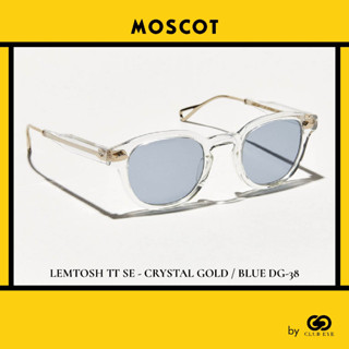 MOSCOT แว่นกันแดด มอสคอต รุ่น LEMTOSH TT SE สีกรอบ CRYSTAL GOLD สีเลนส์ BLUE DG-38 ไซซ์ 49 ของแท้ มีประกัน