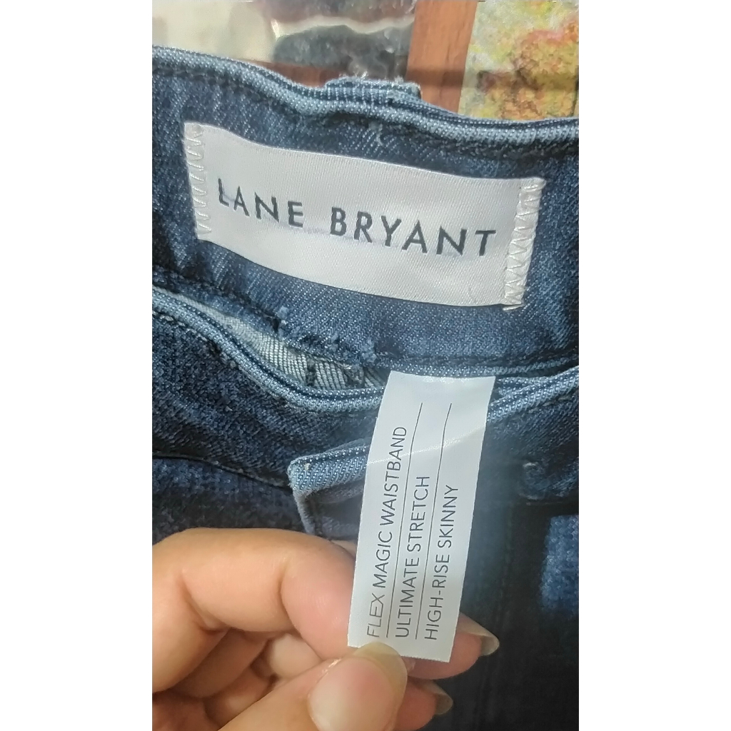 เสื้อผ้ามือสอง-กางเกงมือสอง-กางเกงยีนส์ขายาว-skiny-เอว-42-48-นิ้ว-lanebryant