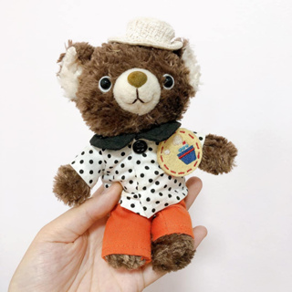 🛒 ตุ๊กตาหมีสีน้ำตาลเข้มชุดลำลอง COBE COBE BEAR ลิขสิทธิ์แท้🇯🇵