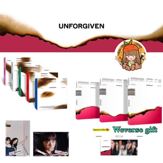 สินค้า [พร้อมส่ง] LE SSERAFIM\'s 1st Studio Album อัลบั้ม \"UNFORGIVEN\" (PHOTOBOOK / COMPACT/ Weverse ver.) + Ktown4u/Weverse