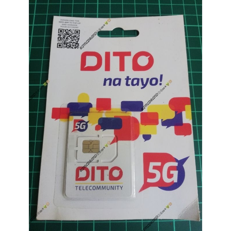 New Sealed DITO Sim Card from Philippines No expiration PH simcard