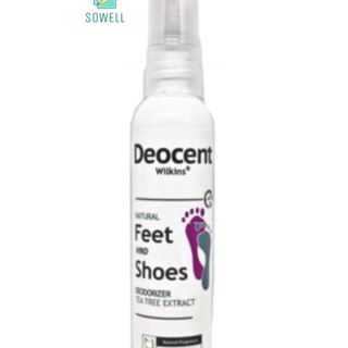 Deocent จาก Wilkins สเปรย์ลดกลิ่นเท้า ดับกลิ่นอับยาวนาน 24 ชม) Deocent by wilkins (50 ml) หอมทนนาน.