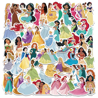 💥พร้อมส่ง💥Disney Princess ดิสนี่ย์ ปริ๊นเซส 50แผ่น กันน้ำ สติ๊กเกอร์ Alice in Wonderland อลิซในแดนมหัศจรรย์ sticker