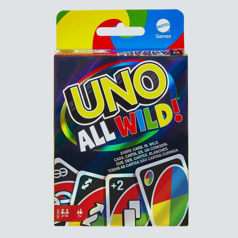 UNO All Wild Family Card Game For 7 Year Olds And Up Shopee Thailand