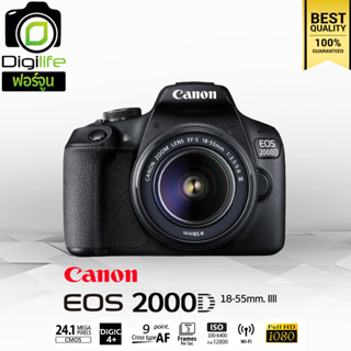 Canon Camera EOS 2000D Kit 18-55 mm. III - รับประกันร้าน Digilife Thailand 1ปี