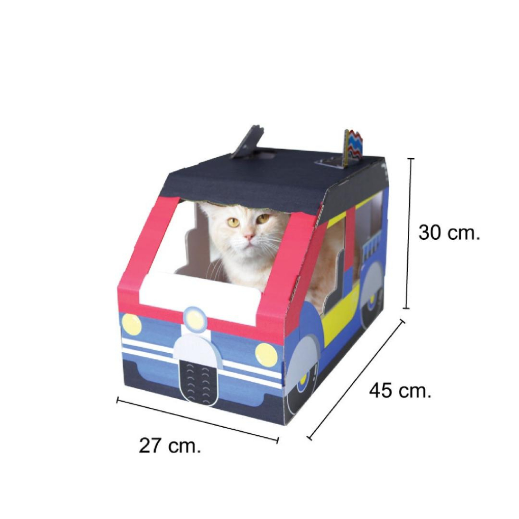 kafbo-siam-fast-amp-furrious-รถแมวสไตล์ไทย-รถแท๊กซี่แมว-รถเมล์แมว-เรือแมว-รถตุ๊กตุ๊กแมว-ที่ลับเล็บแมว-บ้านแมว-บ้านแมวไทย