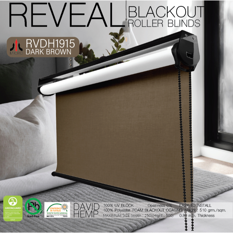 rvdh1915-ม่านม้วน-สีน้ำตาลเข้ม-dark-brown-ผ้า-blackout-เคลือบโฟมกันแสงและความร้อน-100