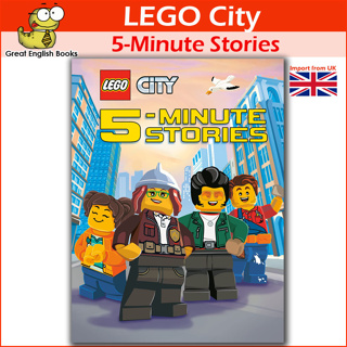 (*ใช้โค้ดรับcoinคืน10%ได้*) พร้อมส่ง  *ลิขสิทธิ์แท้ original* LEGO City 5-Minute Stories (LEGO City) Hardcover