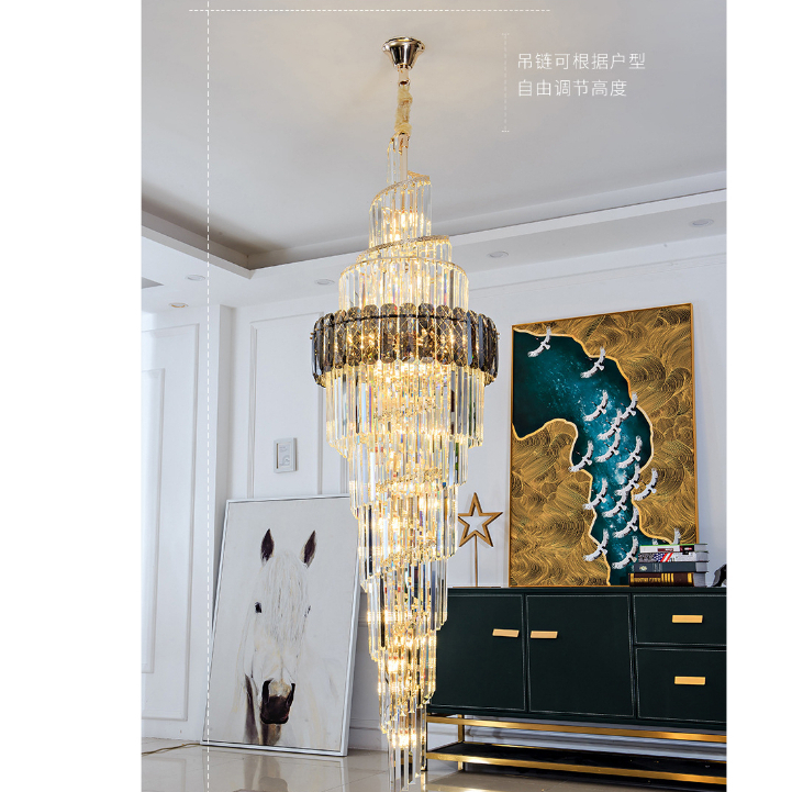 ชั้นดาดฟ้าคริสตัลโคมไฟระย้าขนาดใหญ่-duplex-crystal-chandelier