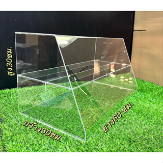 ตู้โชว์อาหาร ตู้ใส่อาหารอะคริลิค60x30x30cm.2 ชั้น