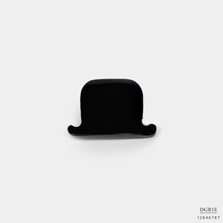 Black Top Hat Brooch - เข็มกลัดหมวกทรงสูงสีดำ