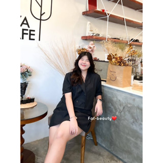 🎈Plussize ชุดเซ็ตคนอ้วน🎈 🌷Freesize     อก 38-50" ยาว 20"     เอว 32-42" สพ 50" ยาว 18"