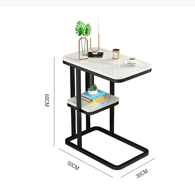 โต๊ะวางของกลางโซฟา-โต๊ะข้างเตียงอเนกประสงค์-เดสท็อปลายหินอ่อน-ขนาดกระทัดรัด-bedside-table