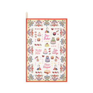 Cath Kidston Placement Tea Towel GBBO Conversational Cream